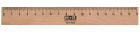 1 Stück M+R Holzlineal, 300mm, aus Buche, mit Metalleinlage, hellbraun