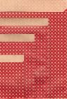 1000 Stück Papier Flachbeutel 78220F, Stars and Dots, rot, 60g/m², 95x140mm