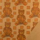 PW 1 Rolle Geschenk- Kraftpapier 783030, Teddybär, 250m, 50cm