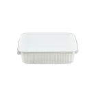 300 Stück Unischale PP, 750ml, 180x132mm, Mehrweg, weiß mit Deckel
