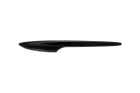 100 Stück Premium Mehrweg-Besteck Plastikmesser 18cm, schwarz