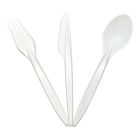 Bittner 6000 Stück Premium Mehrweg-Besteckset 17cm, weiß (1xGabel, 1xMesser + 1xLöffel)