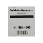  100 Stück Aufklebenummern, selbstklebend, Gewinn 501-600