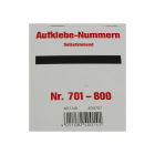  100 Stück Aufklebenummern, selbstklebend, Gewinn 701-800