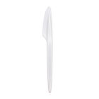 2000 Stück Premium Mehrweg-Besteck- Plastikmesser 17cm, weiß