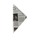 1000 Stück Spitztüten News Paper 250gr., Perga 40g/m², 23cm, weiß