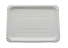 250 Stück Pappteller 24x34cm, weiß