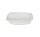 1000 Stück Feinkostbecher, Verpackungsbecher, klar, eckig, 125ml