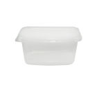 1000 Stück Feinkostbecher, Verpackungsbecher, klar, eckig, 200ml
