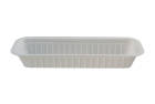 250 Stück Imbiss- Snackschale, Plastikschale PP, A16N Frikandel, 300ml, ungeteilt, 204x70x33mm, weiß