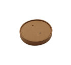 500 Stück Dampfdeckel für Soup to Go Suppenbecher 230/350/450ml - 8/12/16oz, braun