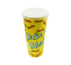 PW 1000 Stück Milchshake Becher, 500ml, gelb, mit Druck
