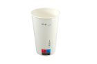 1000 Stück Pappbecher, Trinkbecher 400ml, Ø90mm, weiß