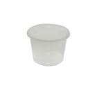 50 Stück Feinkostbecher Plastikbecher PS, 100/100ml, rund, transparent