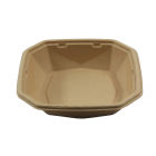 400 Stück DUNI Salatschale OCTA 1000ml, Ø224mm, braun, aus Bagasse