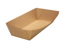 1000 Stück Snack-Tray Foodtray Pappschale Natürlich 185x65x45mm, braun