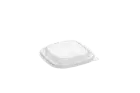 50 Stück rPET Deckel für Salatschale eckig 400/580ml, 135x135x18mm, transparent