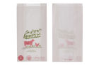 1000 Stück Fleischer- Metzgerbeutel Faltenbeutel GUTEN APPETIT, 12+5x23cm, weiß