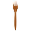 Bittner 100 Stück WPC Mehrweg- Gabel 18cm, braun