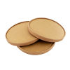 300 Stück Bio Pappdeckel für Salatschale 1100 & 1300ml, Ø185mm, braun