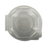  25 Stück Klappboxen Rippbox, ungeteilt, 215x220x57mm, transparent, mit anh. Deckel