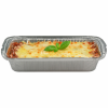 Contital 100 Stück Aluschale 900ml, rechteckig, 222x158x38mm, Menüschale R84L