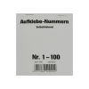  100 Stück Aufklebenummern, selbstklebend, Gewinn 1-100