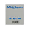  100 Stück Aufklebenummern, selbstklebend, Gewinn 301-400