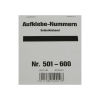  100 Stück Aufklebenummern, selbstklebend, Gewinn 501-600