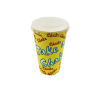 100 Stück Milchshake Becher, 300ml, gelb, mit Druck