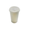 100 Stück Plastikdeckel PS, flach, mit Kreuzschlitz, Ø90mm, für Papptrinkbecher 400ml & 500ml