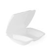 100 Stück Warmhalte- Menüboxen XPS IP4 2-geteilt, 245x210x72mm, laminiert, weiß