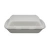 100 Stück Warmhalte- Menüboxen XPS IP4 ungeteilt, 245x210x72mm, laminiert, weiß