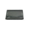 100 Stück Sushi-Tray, Sushi Schale, schwarz mit Deckel, Größe XXL, 255x184x45mm (414)