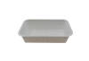 250 Stück Imbiss- Snackschale, Plastikschale PP, A13, 370ml, ungeteilt, 162x109x39mm, weiß