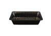 1000 Stück Imbiss- Snackschale, Plastikschale PP, A13, 370ml, ungeteilt, 162x110x35mm, schwarz