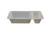 250 Stück Imbiss- Snackschale, Plastikschale PP, A23, 325ml, 2-geteilt, 169x95x33mm, weiß