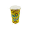 50 Stück Milchshake Becher, 400ml, gelb, mit Druck