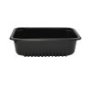  684 Stück Siegelschale PP, schwarz, 187x137x50mm, 850ml