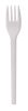 2000 Stück First Choice Premium Mehrweg-Besteck Plastikgabel 16cm, extra stabil, weiß