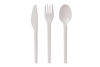 100 Stück First Choice Premium Mehrweg-Besteck Plastikmesser 16cm, extra stabil, weiß