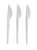 2000 Stück Einweg Plastik Messer weiß 16,5 cm Einweg Plastik Besteck Einwegmesser für Imbiss