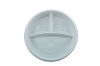 Pro-Pac 100 Stück Mehrweg Plastik- Menüteller PP Ø22cm, 3-geteilt, weiß Pro-Pac 100 Stück Mehrweg Plastik- Menüteller PP Ø22cm, 3-geteilt, weiß