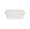 Pro-Pac 100 Stück Feinkostbecher, Verpackungsbecher, klar, eckig, 200ml