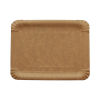 All natural 500 Stück Bio Pappteller 18x26cm, braun, Recycling