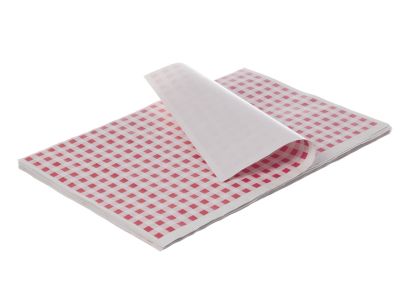 12,5 Kg Frischpack Frischhaltepapier Rot-Kariert, 25x37,5cm, 1/8 Bogen