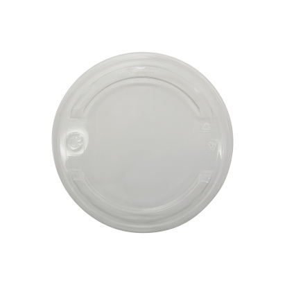 KIV 600 Stück rPET Flachdeckel für Bio Kraft- Bowl, Salatschale 320-600ml (CVPotcart601c), Ø120mm, transparent
