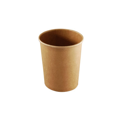 Kleva 25 Stück Soup To Go, Suppenbecher 450ml, 16oz, braun, umweltfreundlich